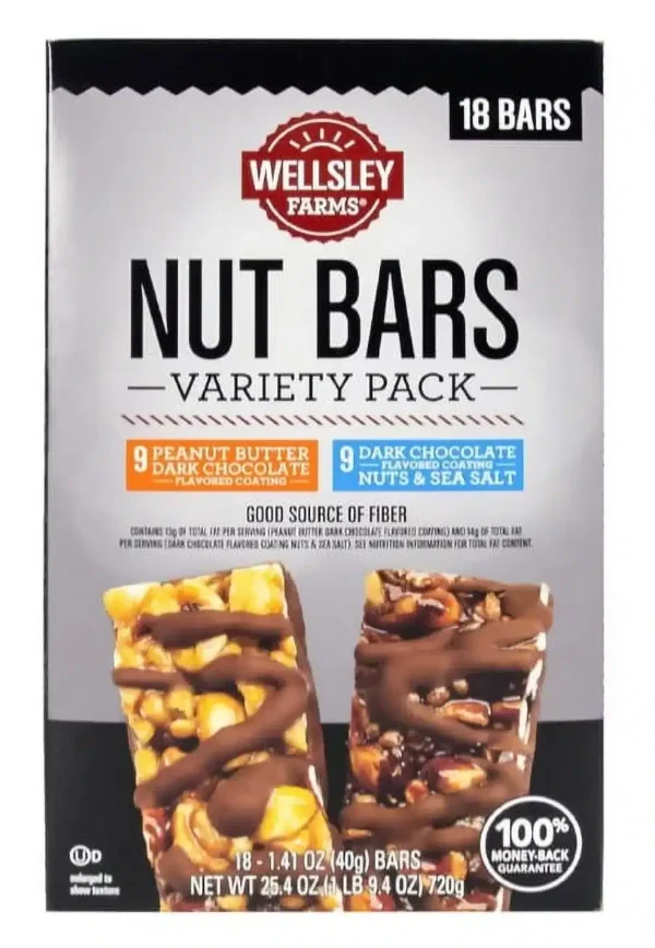 Granola Bar - Peanut Butter & Dark Chocolate - Wellsley Farms - 1.41oz