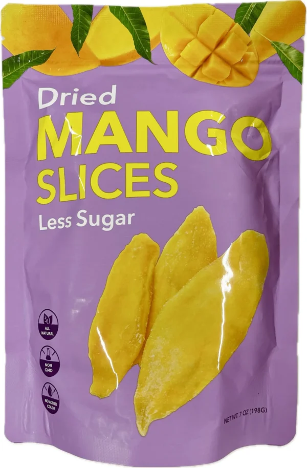 Dried Mango Slices – Less Sugar (7 oz / 198g)
