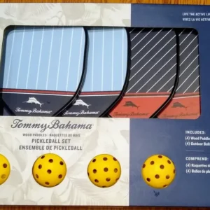 Tommy Bahama Pickleball Set – 4 Paddles & 4 Balls