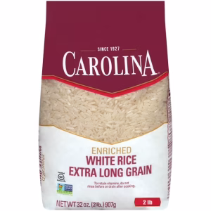 Carolina Long Grain Enriched Rice – 1 lb Bag