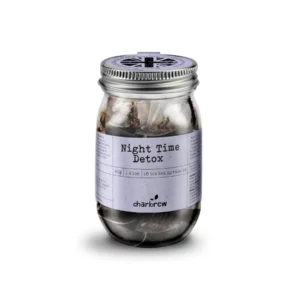 Charbrew Night Time Detox Tea – 16 Bio Tea Pyramids (40g / 1.4oz)