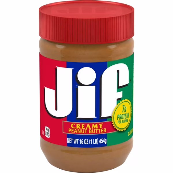 Jif Creamy Peanut Butter – 16 oz Jar